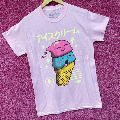 Kawaii Ice cream Graphic Design T-Shirt Small