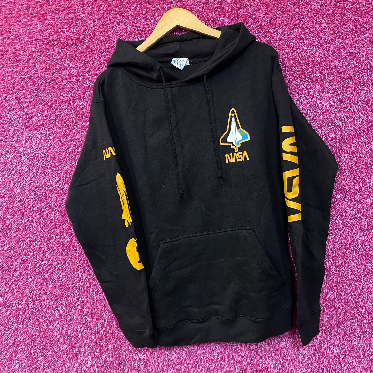 NASA Space Shuttle Graphic Design Hoodie Medium