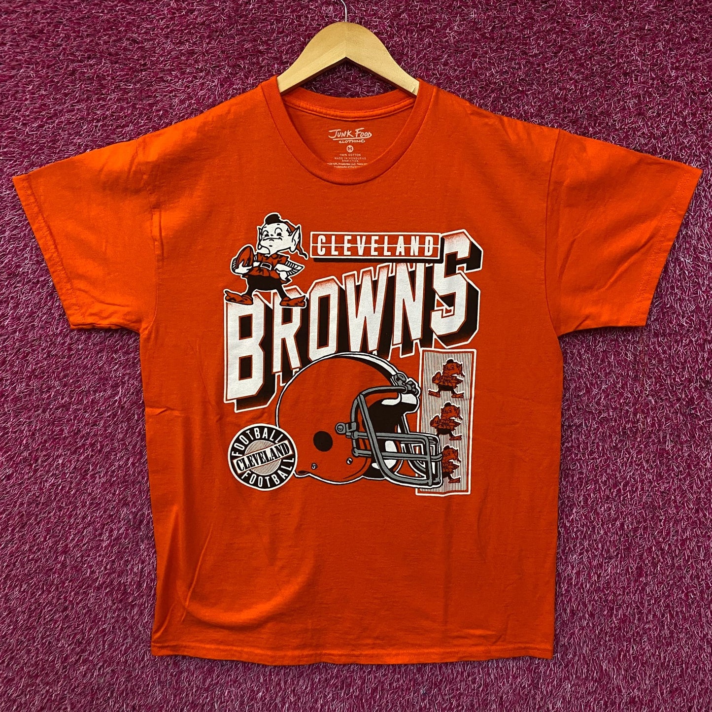 Junk Food Clothing NFL Cleveland Browns Checkdown Flea Market Tee Medium