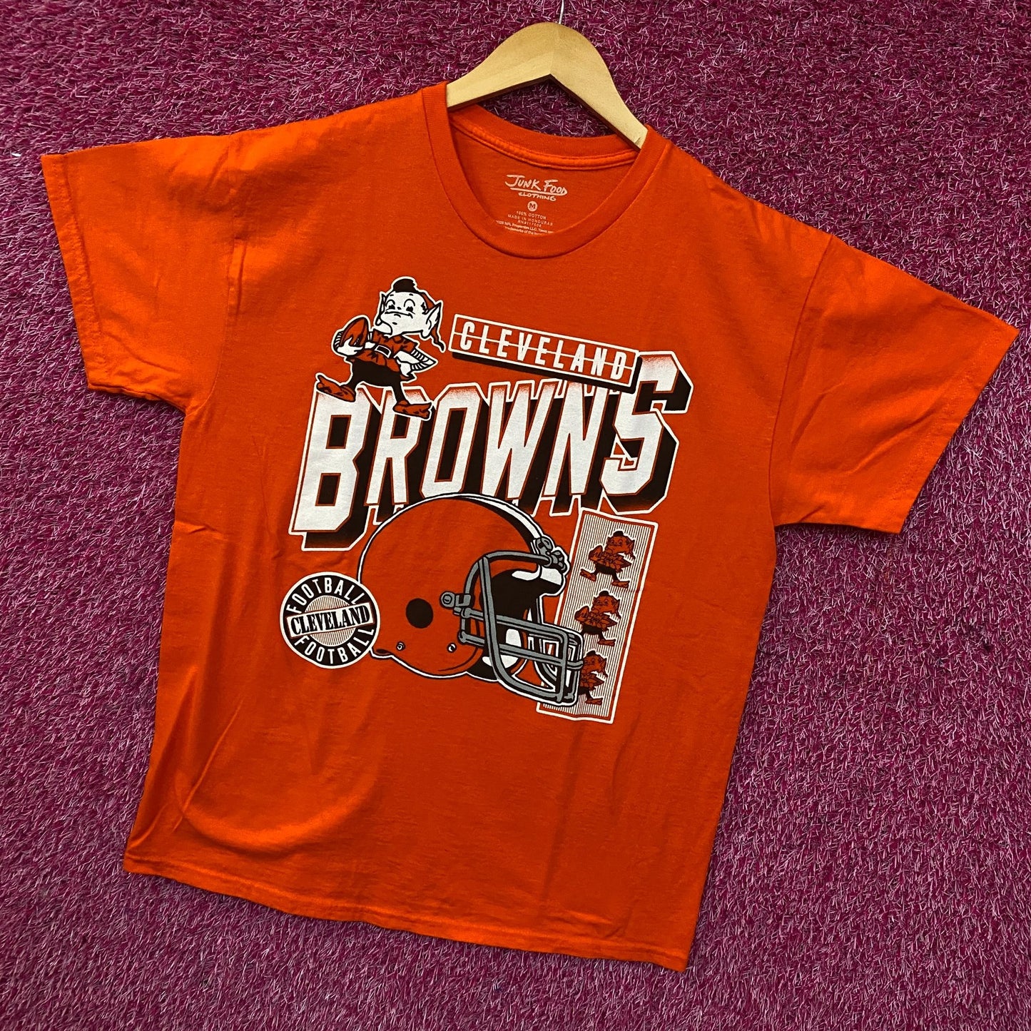 Junk Food Clothing NFL Cleveland Browns Checkdown Flea Market Tee Medium