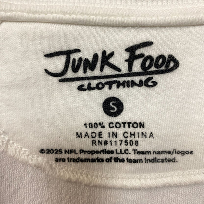 Junk Food Clothing Philadelphia Eagles Logo Crop Crewneck Sweatshirt Small