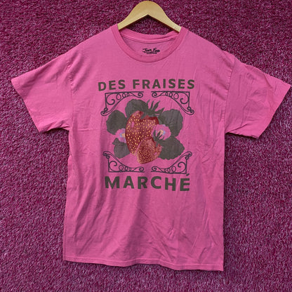 Junk Food Des Fraises Marché Cute Graphic T-Shirt Medium