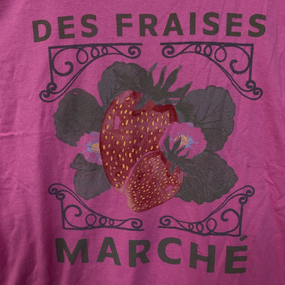 Junk Food Des Fraises Marché Cute Graphic T-Shirt Medium