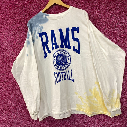 NFL Franchise NFC West Los Angeles Rams Tie-Dye Long Sleeve XXL
