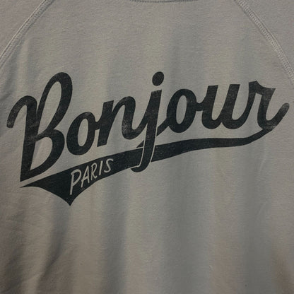 Junk Food Clothing Bonjour Paris Crewneck Sweatshirt Small