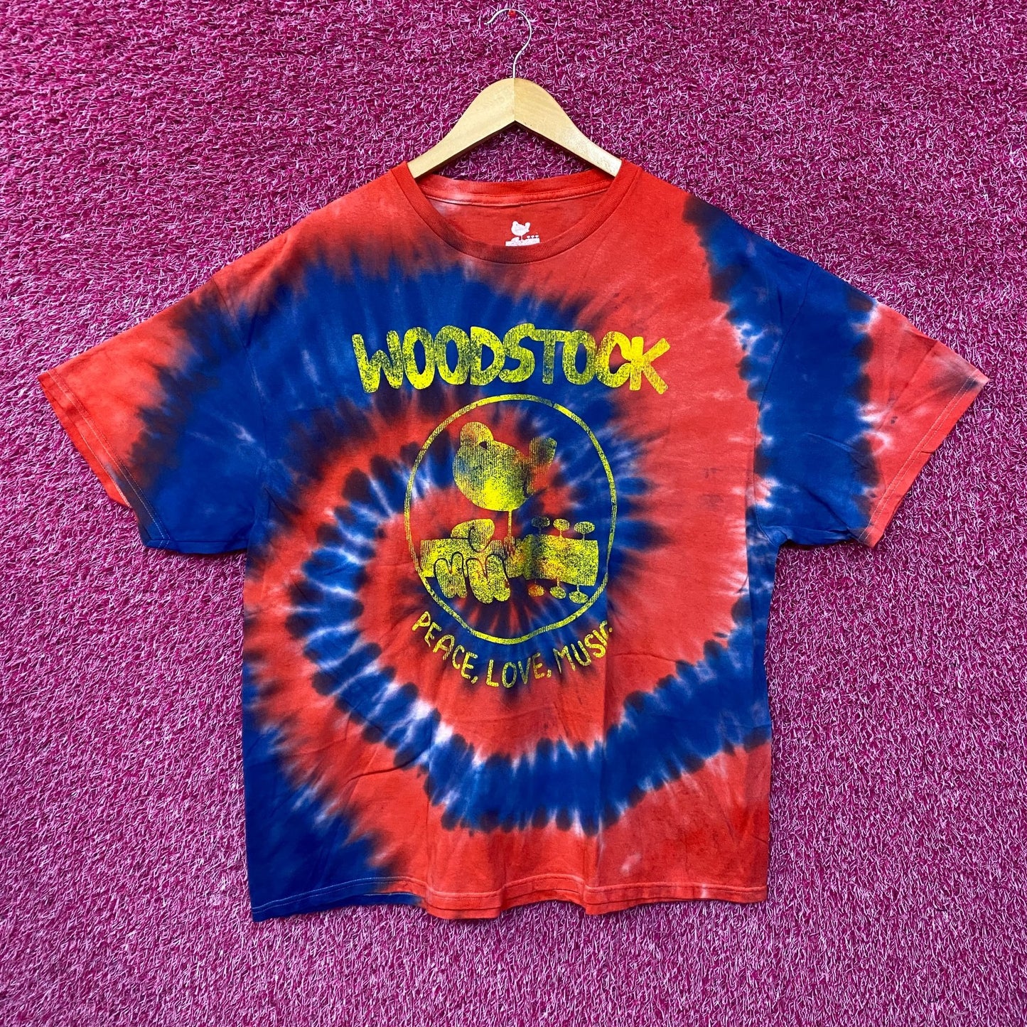 Woodstock Peace Festival tie dye Tshirt size Extra Large