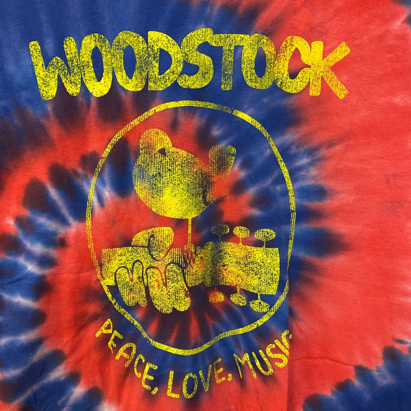 Woodstock Peace Festival tie dye Tshirt size Extra Large
