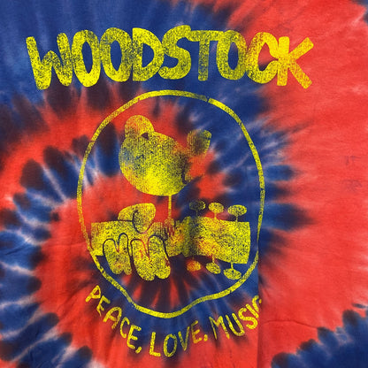 Woodstock Peace Festival tie dye Tshirt size Extra Large