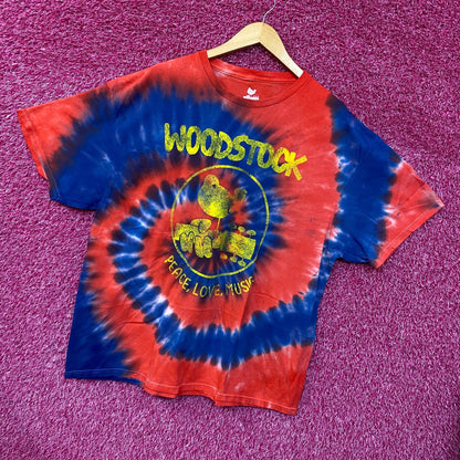Woodstock Peace Festival tie dye Tshirt size Extra Large
