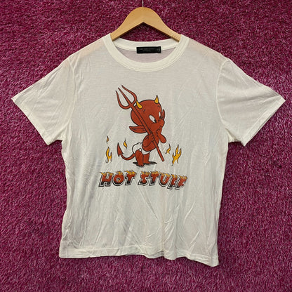 Junk Food Clothing Hot Stuff The Little Devil Vintage Style Women's Tissue Tee Medium