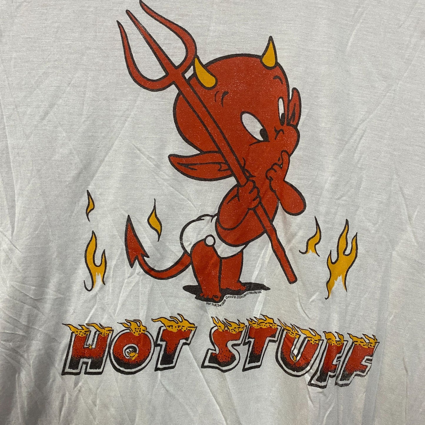 Junk Food Clothing Hot Stuff The Little Devil Vintage Style Women's Tissue Tee Medium