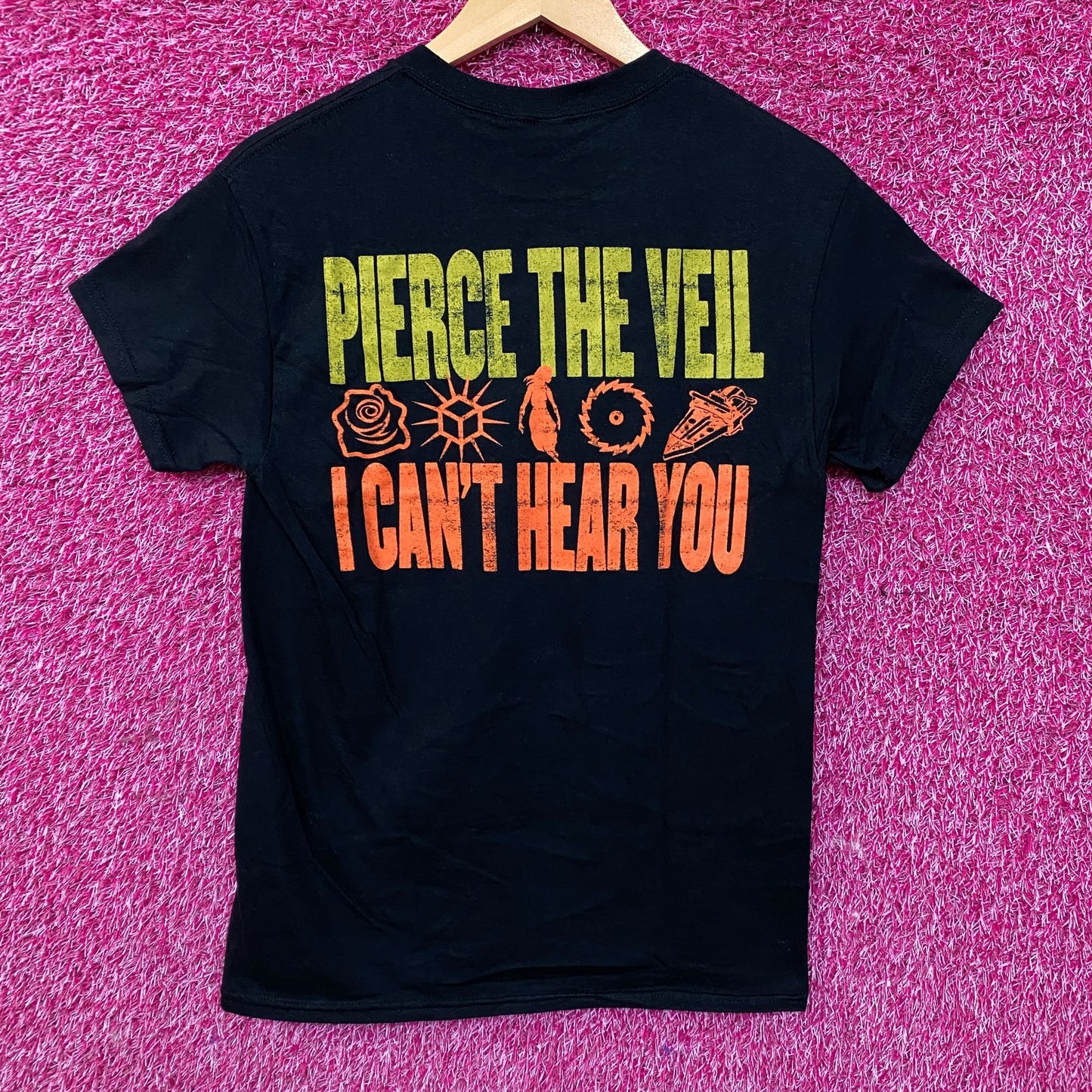 Pierce The Veil I Can't Hear You Tour Graphic T-Shirt Small