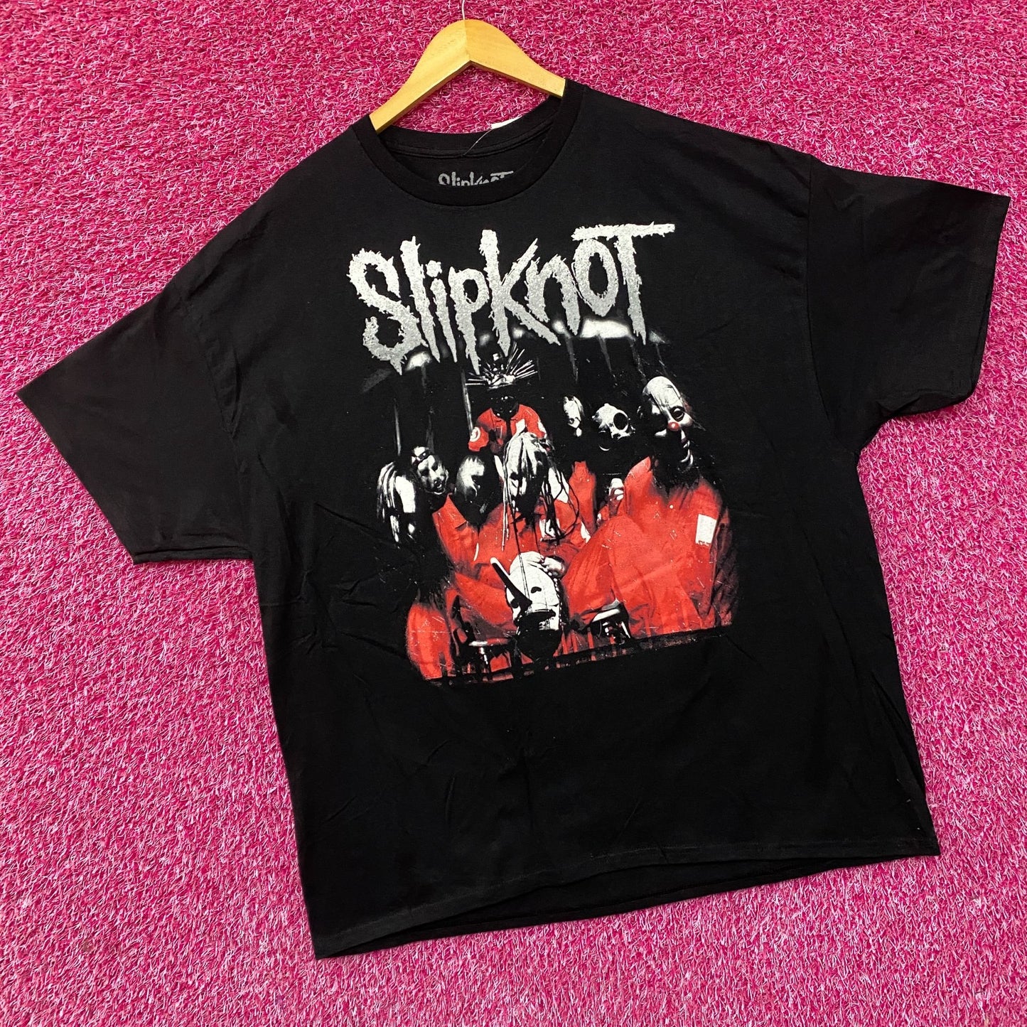Slipknot Heavy Metal Band Self-Titled Album Cover Art T-Shirt 2XL