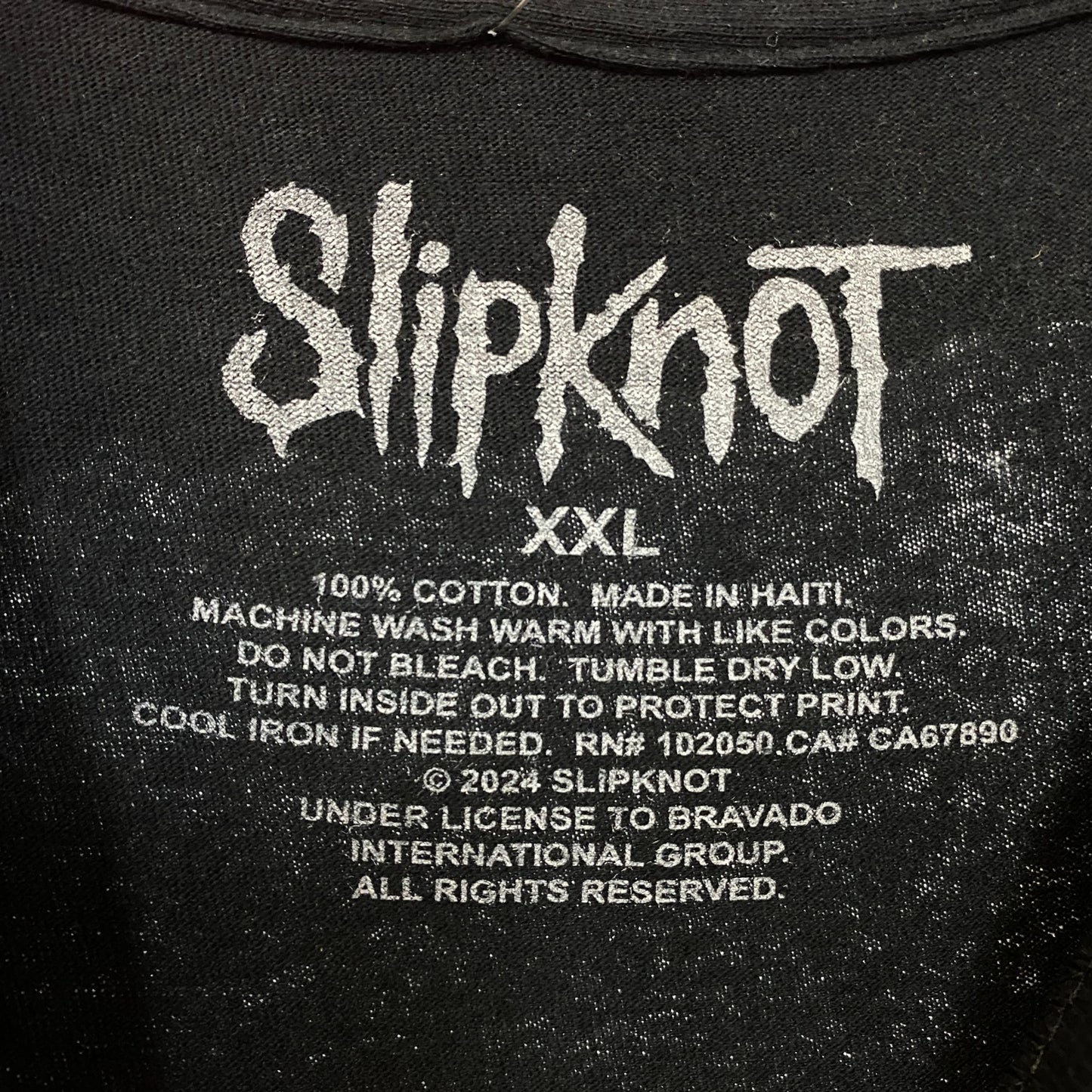 Slipknot Heavy Metal Band Self-Titled Album Cover Art T-Shirt 2XL