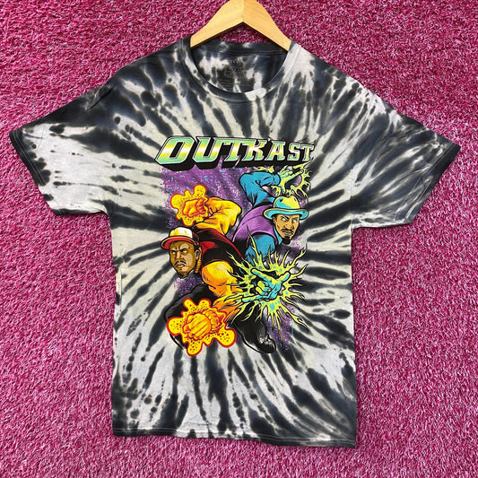 OutKast ATLiens Animated Album Art Hip Hop Duo Tie Dye S