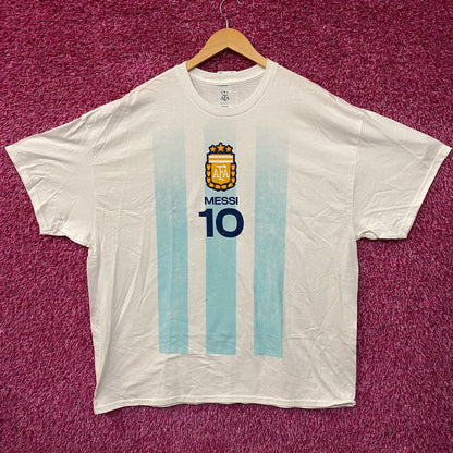 Adidas Argentina #10 Lionel Messi Graphic T-Shirt 2XL