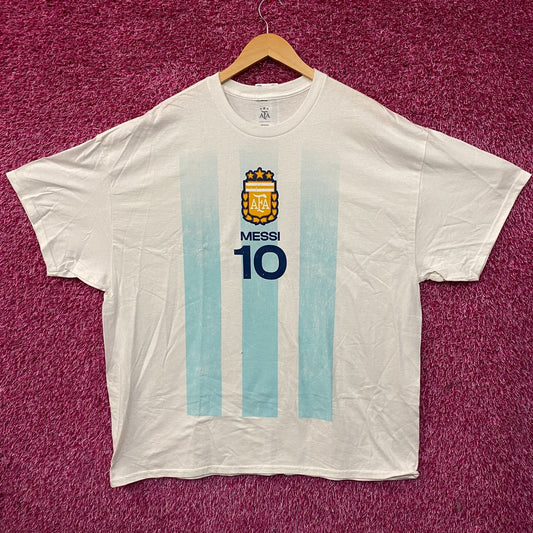 Adidas Argentina #10 Lionel Messi Graphic T-Shirt 2XL