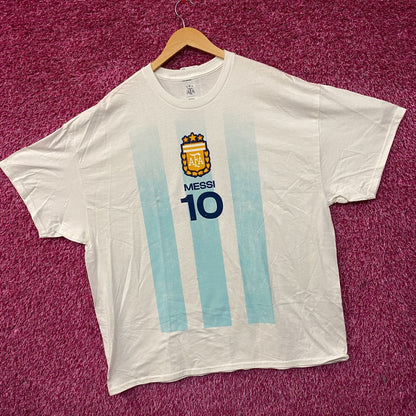 Adidas Argentina #10 Lionel Messi Graphic T-Shirt 2XL