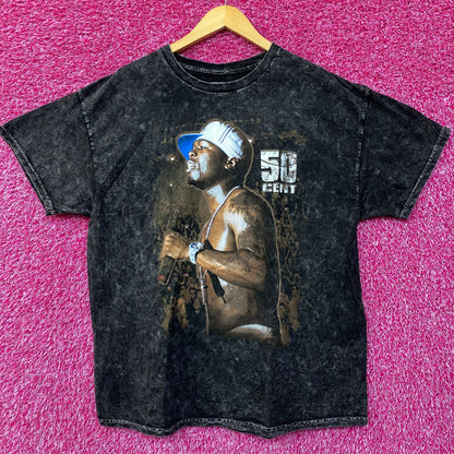 50 Cents Get Rich or Die Tryin Mineral Wash T-Shirt Large