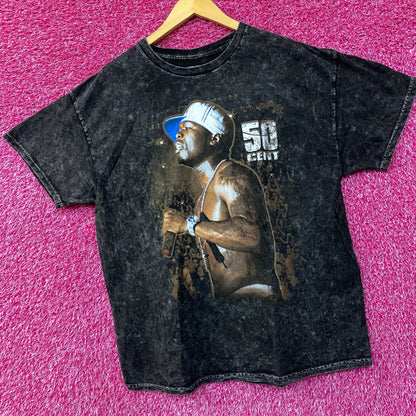 50 Cents Get Rich or Die Tryin Mineral Wash T-Shirt Large