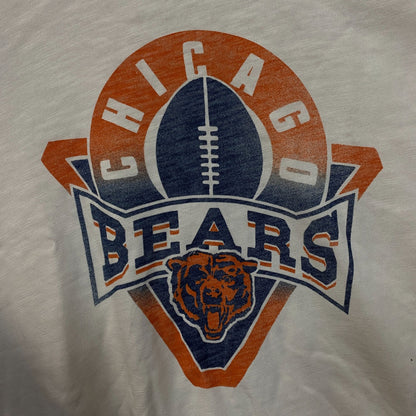 Junk Food Clothing Women's NFL Chicago Bears Mock Neck Crop Tee Large