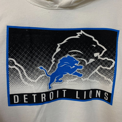 Junk Food Clothing Detroit Lions Retro Style Graphic Pullover Hoodie Medium