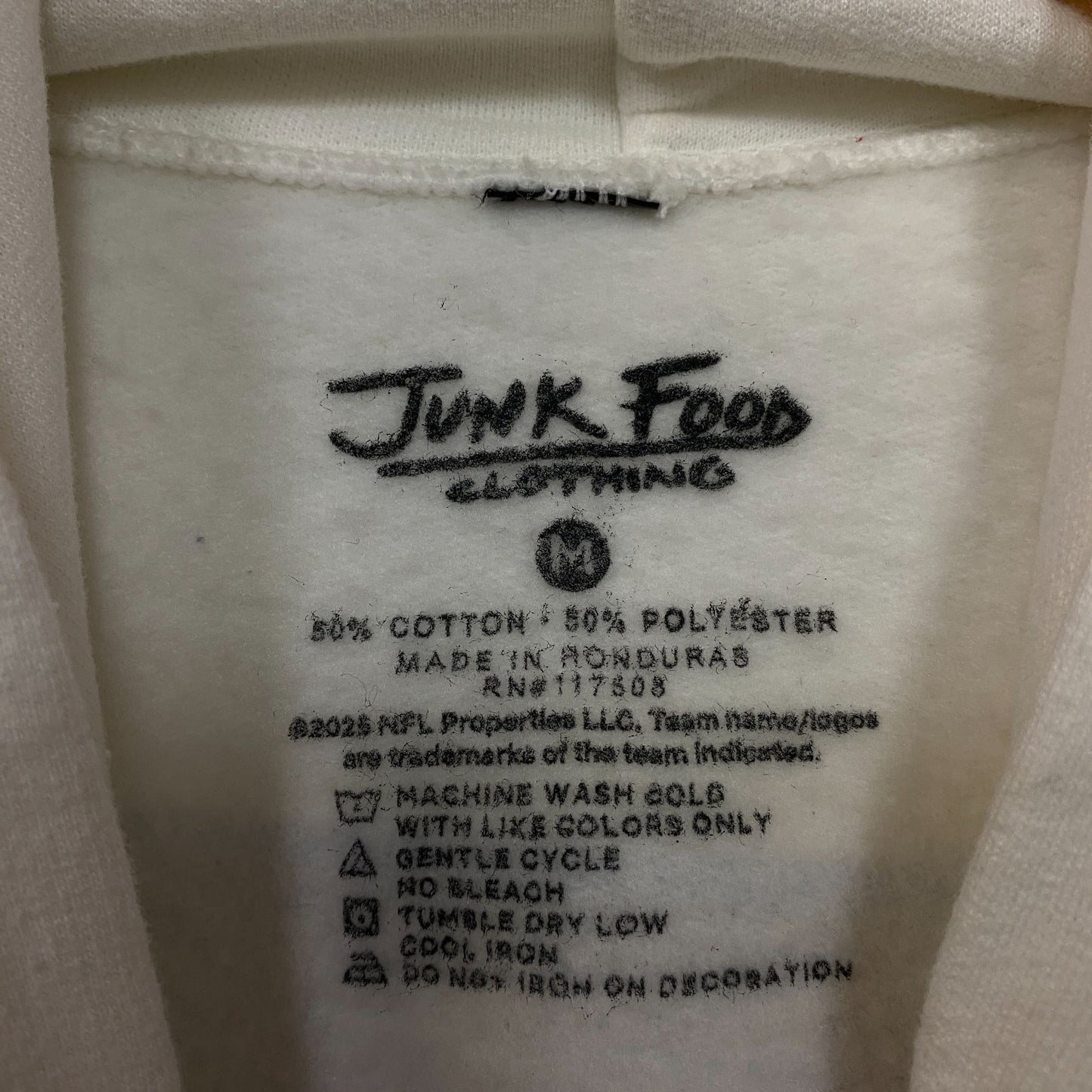 Junk Food Clothing Detroit Lions Retro Style Graphic Pullover Hoodie Medium
