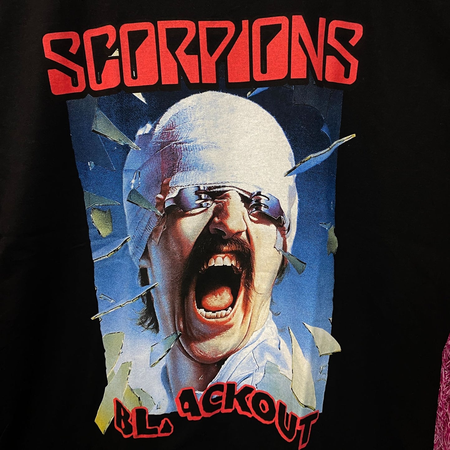 Scorpions Blackout Album Cover Heavy Metal Band T-Shirt Large