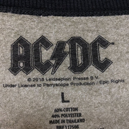 AC/DC High Voltage 1975 Rock & Roll Metal Band Crewneck L