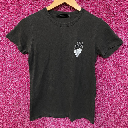 Junk Food Clothing Women's Burning Love Original Vintage Style Tee XS