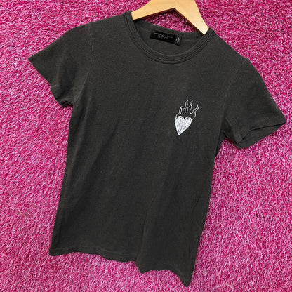 Junk Food Clothing Women's Burning Love Original Vintage Style Tee XS