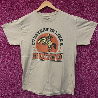 Junk Food Everyday is Like a Rodeo Graphic T-Shirt Medium