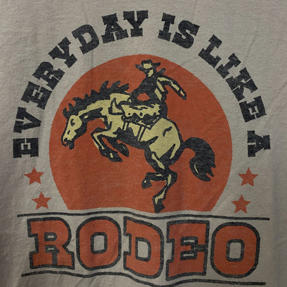 Junk Food Everyday is Like a Rodeo Graphic T-Shirt Medium