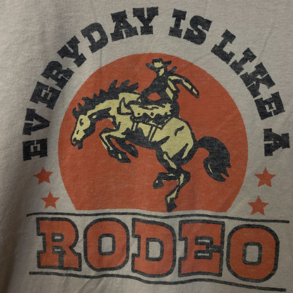 Junk Food Everyday is Like a Rodeo Graphic T-Shirt Medium