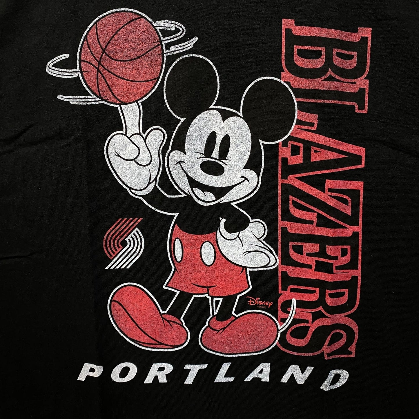 Junk Food Disney x NBA "Vintage Mickey Baller" Portland Trail Blazers T-Shirt XL
