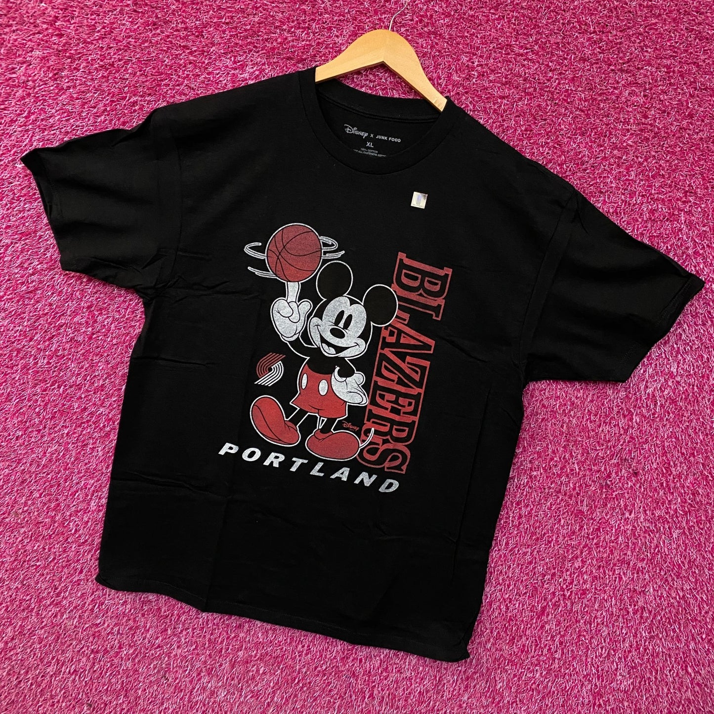Junk Food Disney x NBA "Vintage Mickey Baller" Portland Trail Blazers T-Shirt XL