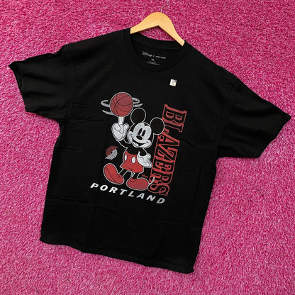 Junk Food Disney x NBA "Vintage Mickey Baller" Portland Trail Blazers T-Shirt XL
