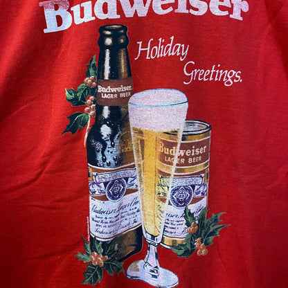 Budweiser Holiday Greetings Crewneck size XL