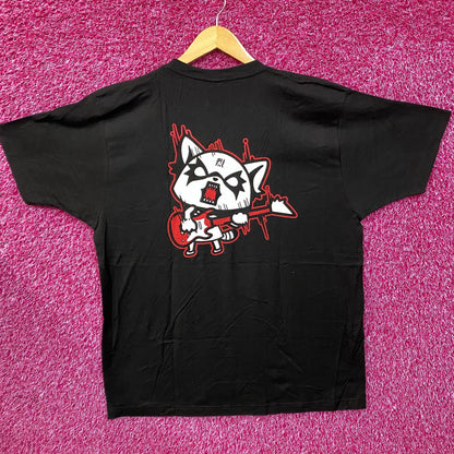 Aggretsuko Retsuko Metal Hard Rock T-Shirt XL