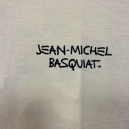 Jean-Michel Basquiat Dos Cabezas Art T-Shirt Beige Medium.