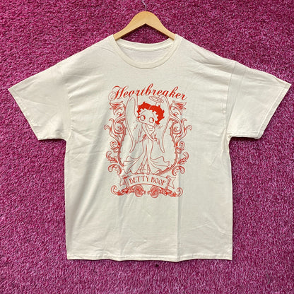 Betty Boop Heartbreaker Cute Graphic T-Shirt Large
