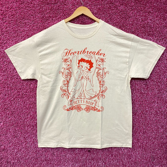 Betty Boop Heartbreaker Cute Graphic T-Shirt Large