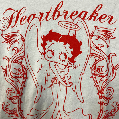 Betty Boop Heartbreaker Cute Graphic T-Shirt Large