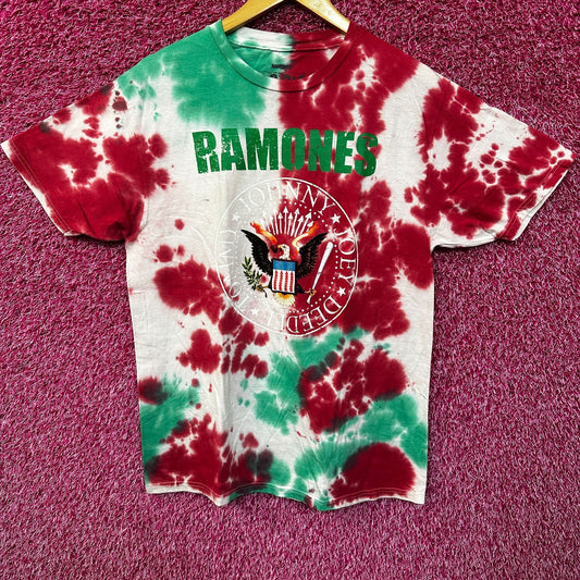 The Ramones Logo Tie Dye Rock Tshirt Size Medium