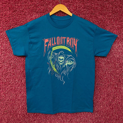 Fall Out Boy Stadium Rock n' Roll Reaper T-Shirt Medium