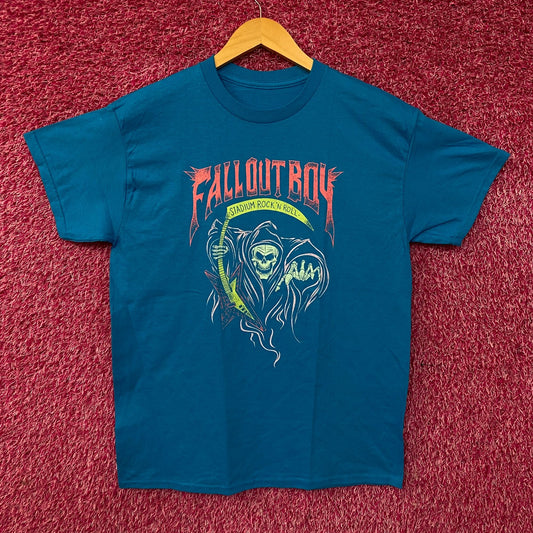 Fall Out Boy Stadium Rock n' Roll Reaper T-Shirt Medium