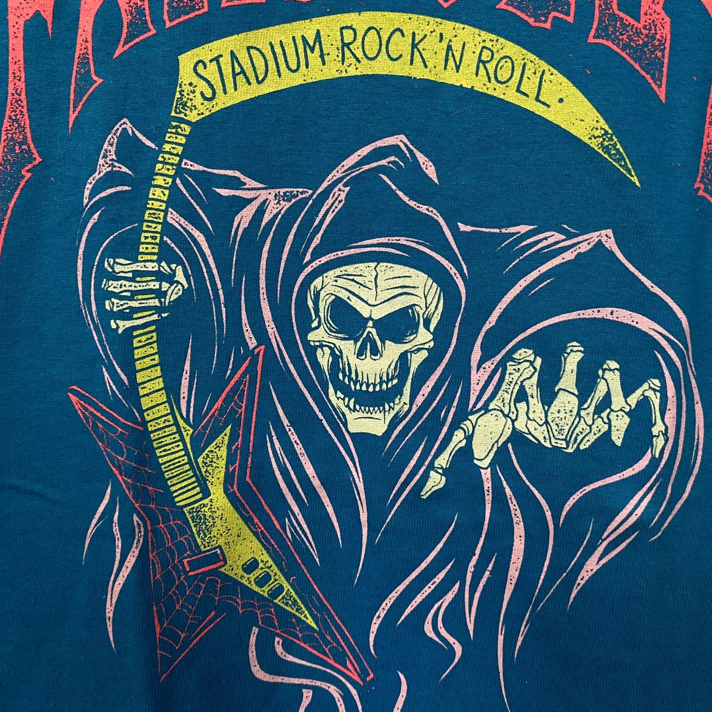 Fall Out Boy Stadium Rock n' Roll Reaper T-Shirt Medium