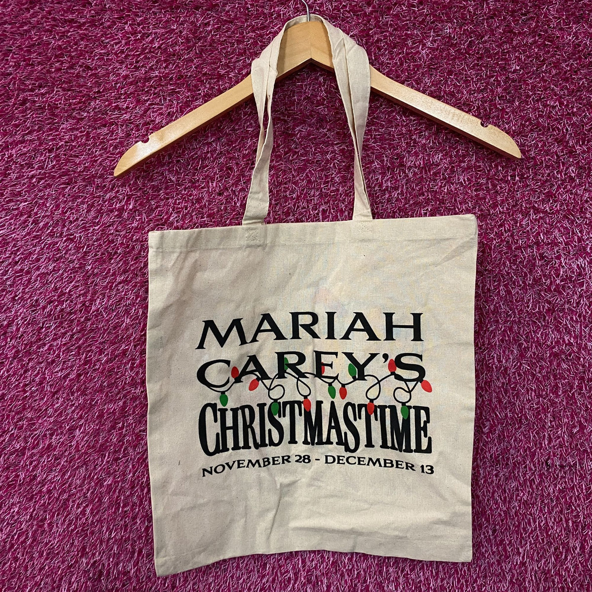 Mariah Carey's Christmas Time! Candy Cane Tote Bag