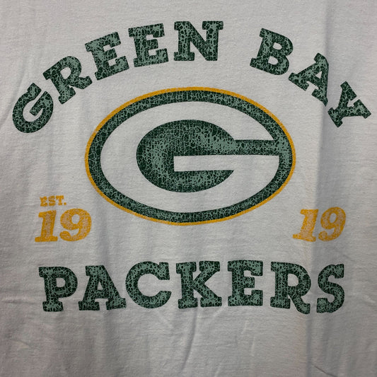 Junk Food Clothing Green Bay Packers Faded Style Graphic T-Shirt Medium