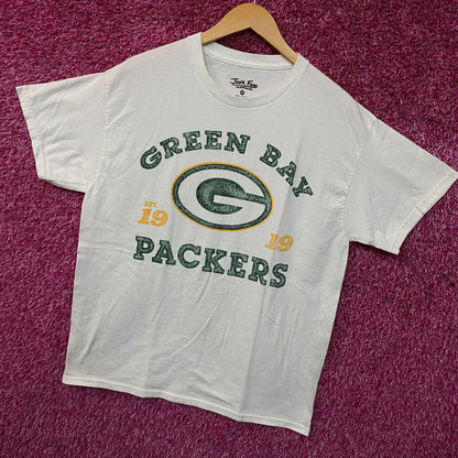 Junk Food Clothing Green Bay Packers Faded Style Graphic T-Shirt Medium